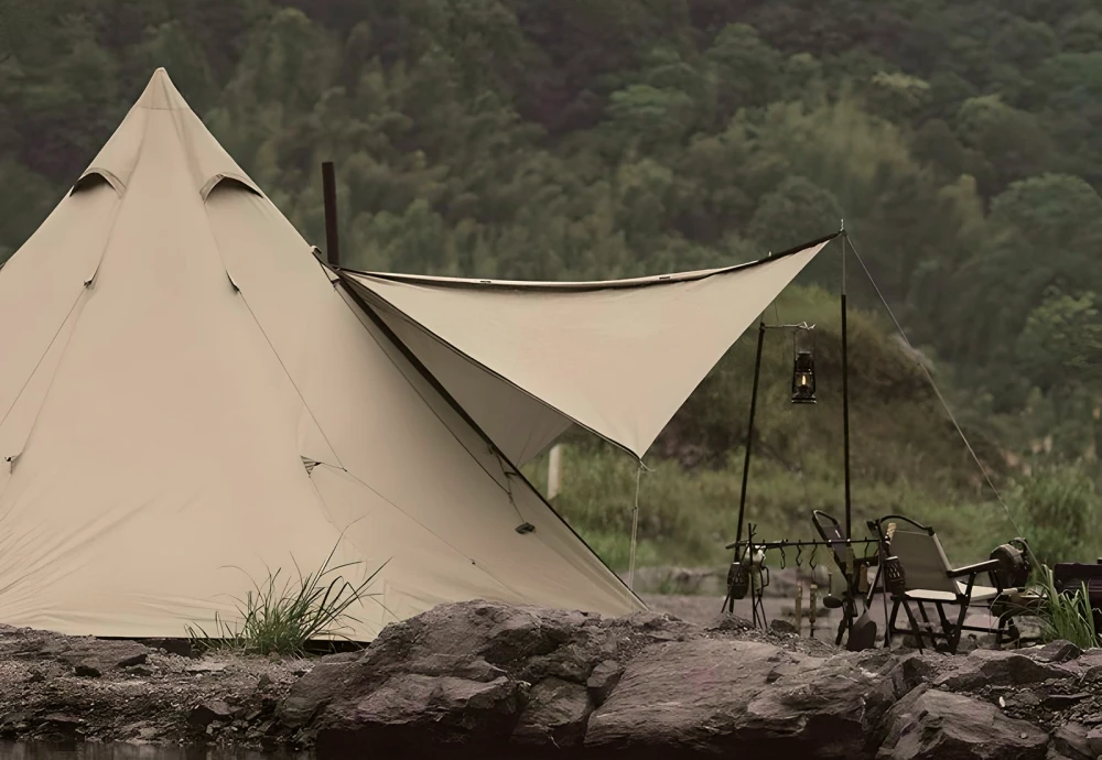 white teepee tents