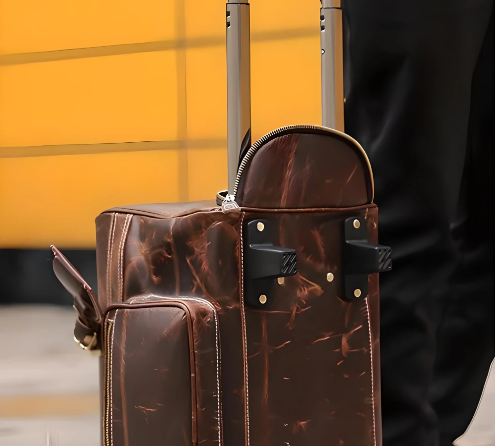 carry on leather duffle bag