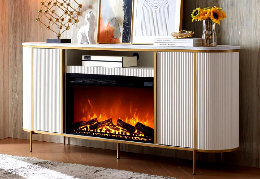 electric fireplace tv console