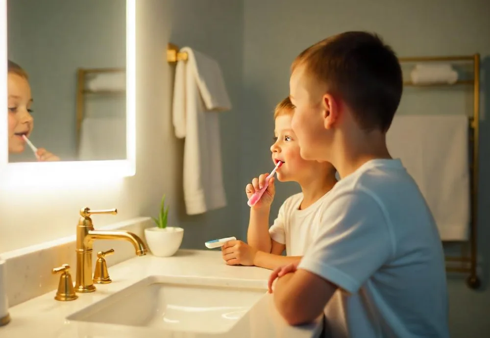 anti fog bathroom mirror with light